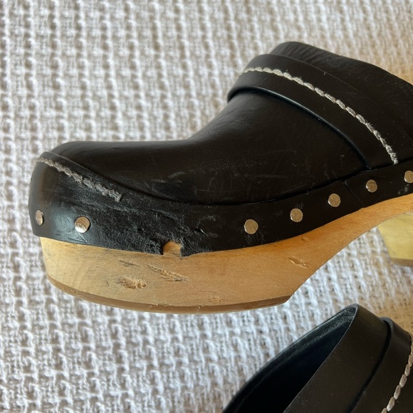 Prada Black Leather Clogs Size 38.5 (US 8) - Picture 9 of 9